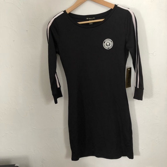 Athletic Bodycon Dress Size S Black - Picture 1 of 5